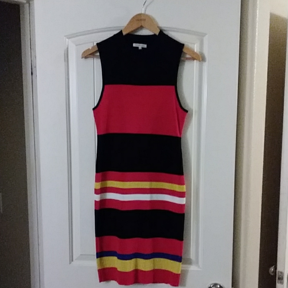 Mixed Color Sweater dress